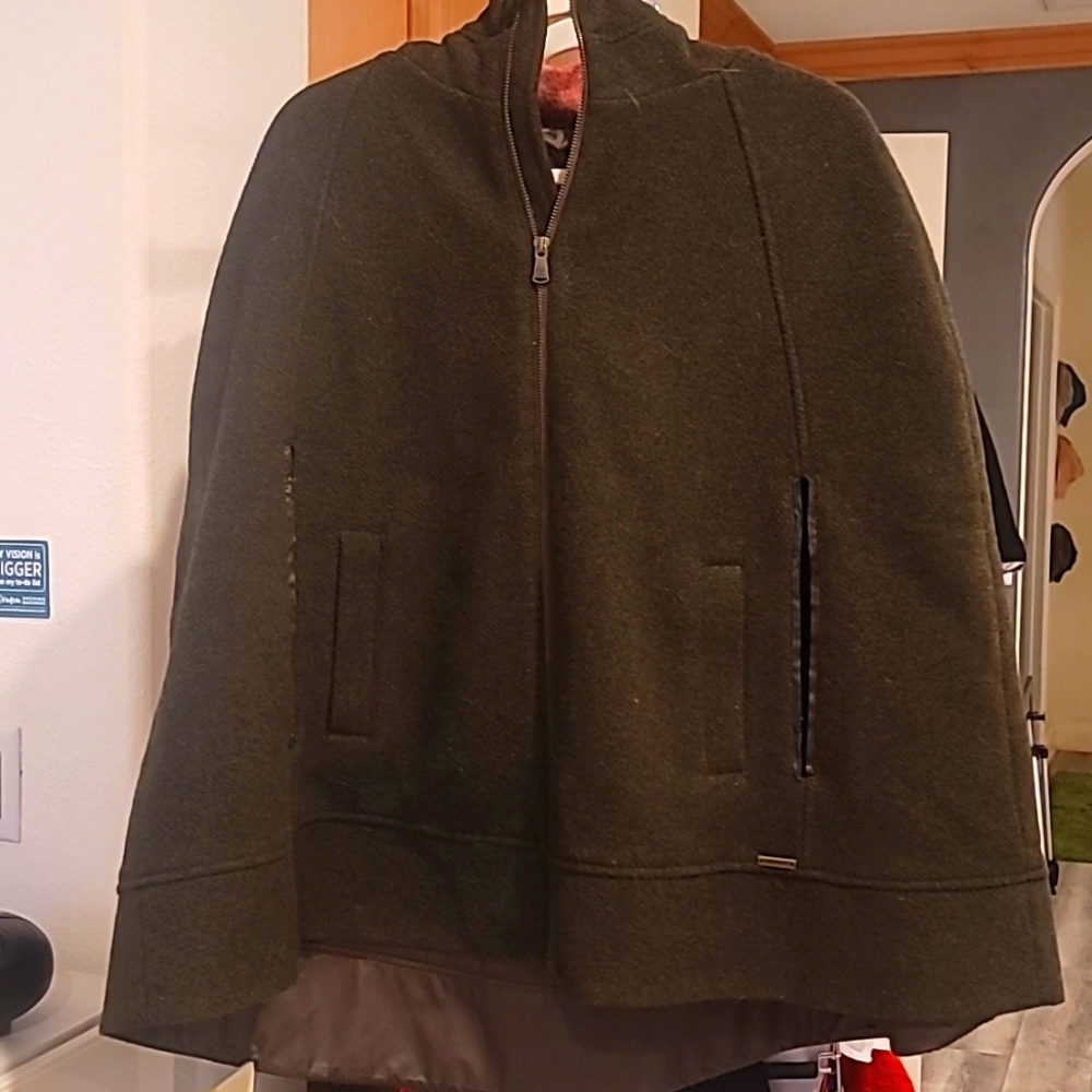 Prana Caper Coat Green Hooded Jacket Women’s Size S/M